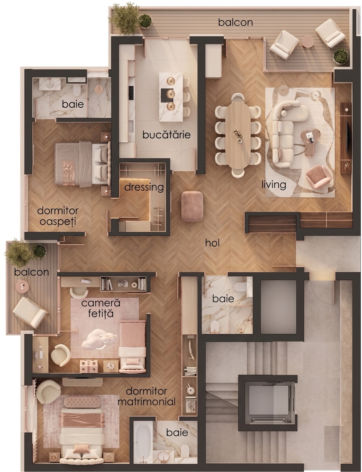 4 Camere Tip C — Varianta 1
