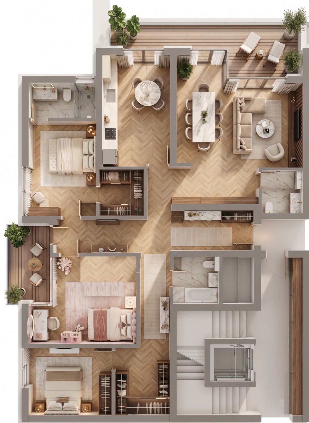 4 Camere Tip C — Varianta 2